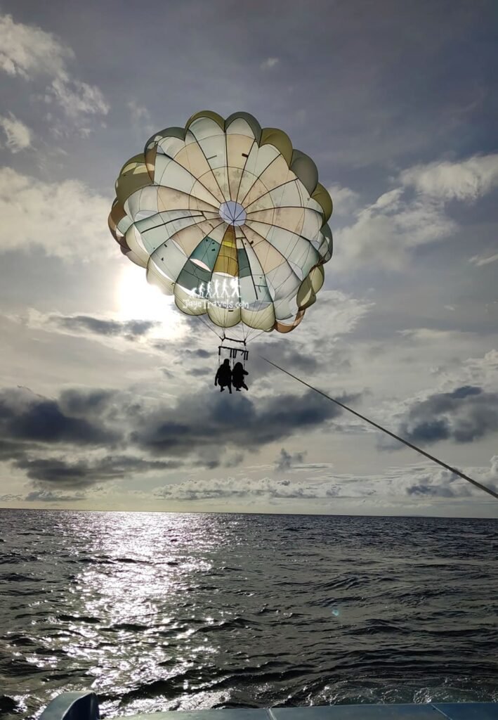 Parasailing in Boracay Sunset